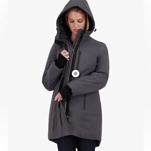 Sebby Collection Women's Heavyweight Softshell Coat, jacket women’s jacket